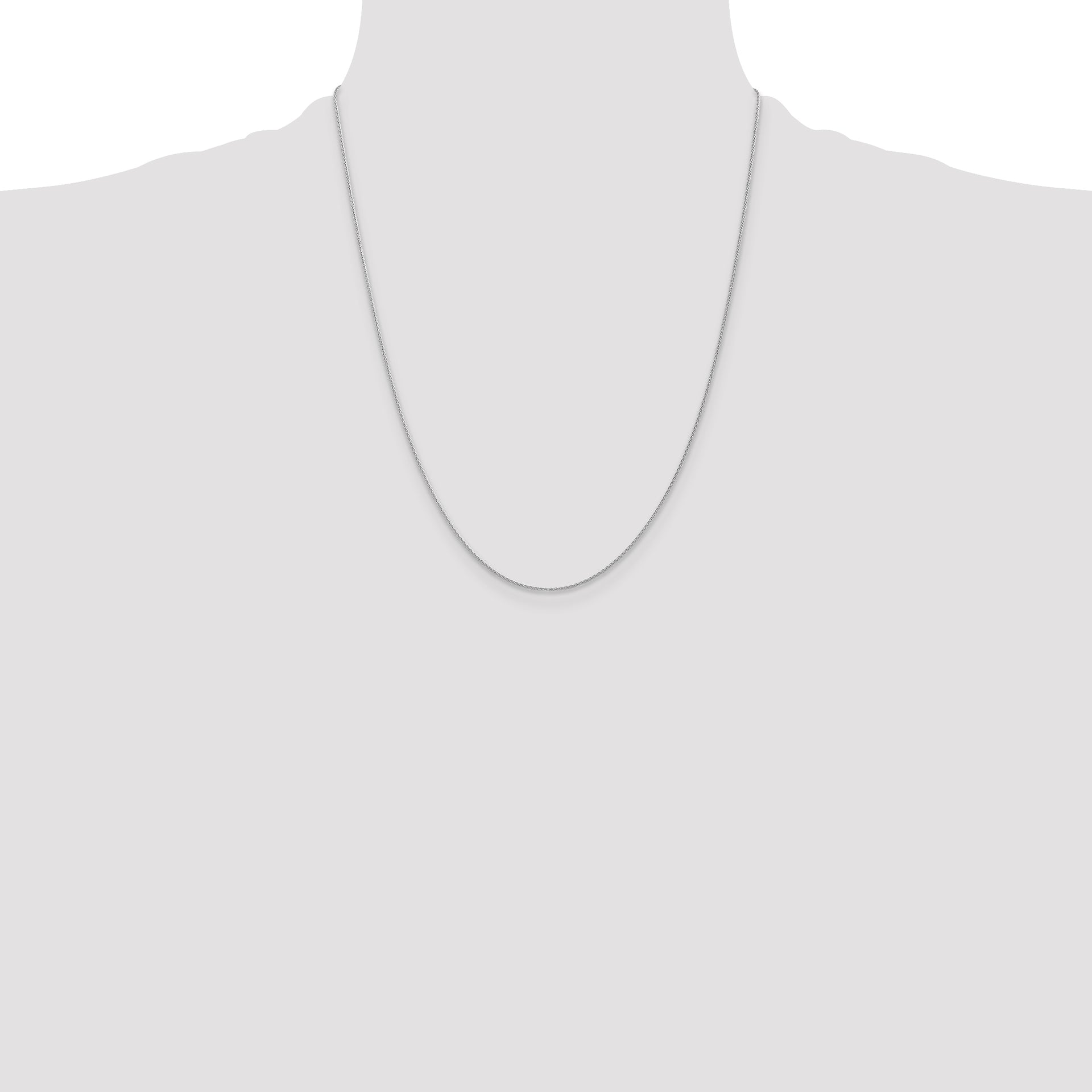 14k White Gold 1mm Parisian Wheat Chain