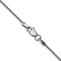 14k White Gold 1.2mm Parisian Wheat Chain