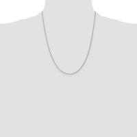 14k White Gold 1.2mm Parisian Wheat Chain