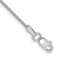 14k White Gold 1.2mm Parisian Wheat Chain Anklet