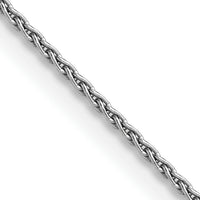 14k White Gold 1.5mm Parisian Wheat Chain