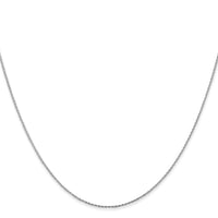 14k White Gold .8mm D/C Parisian Wheat Chain