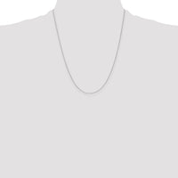 14k White Gold .8mm D/C Parisian Wheat Chain