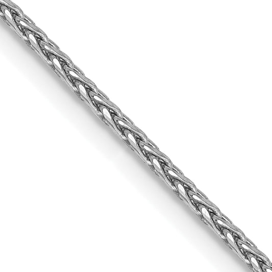 14k White Gold 1.4mm D/C Parisian Wheat Chain