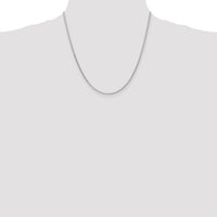 14k White Gold 1.6mm D/C Parisian Wheat Chain