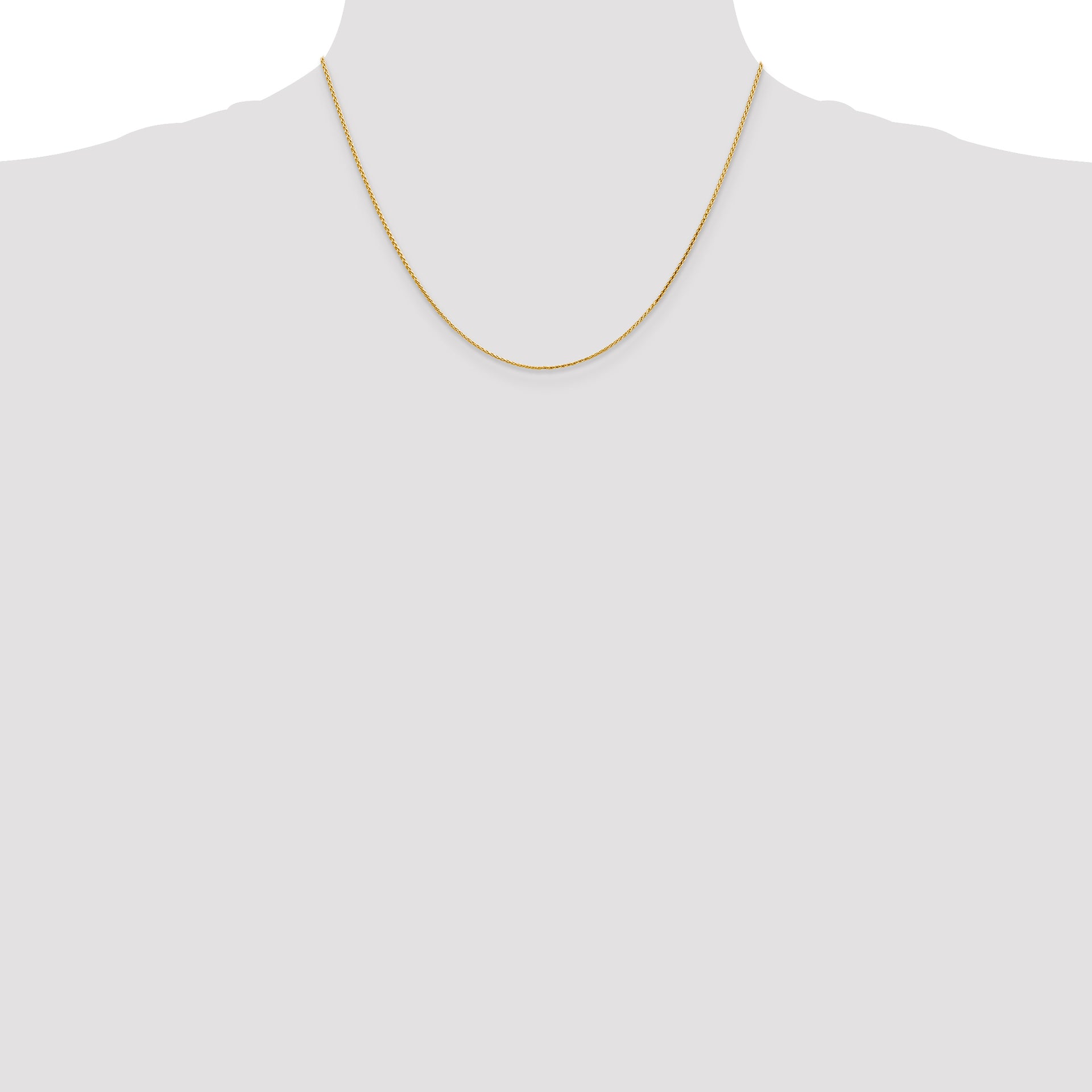 14K 1mm D/C Parisian Wheat Chain