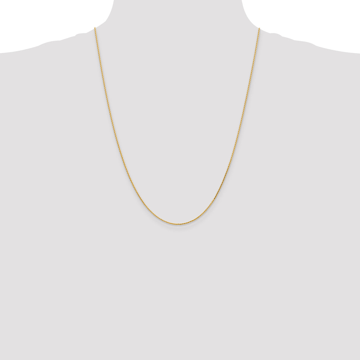 14K 1mm D/C Parisian Wheat Chain