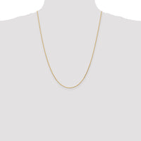 14K 1mm D/C Parisian Wheat Chain
