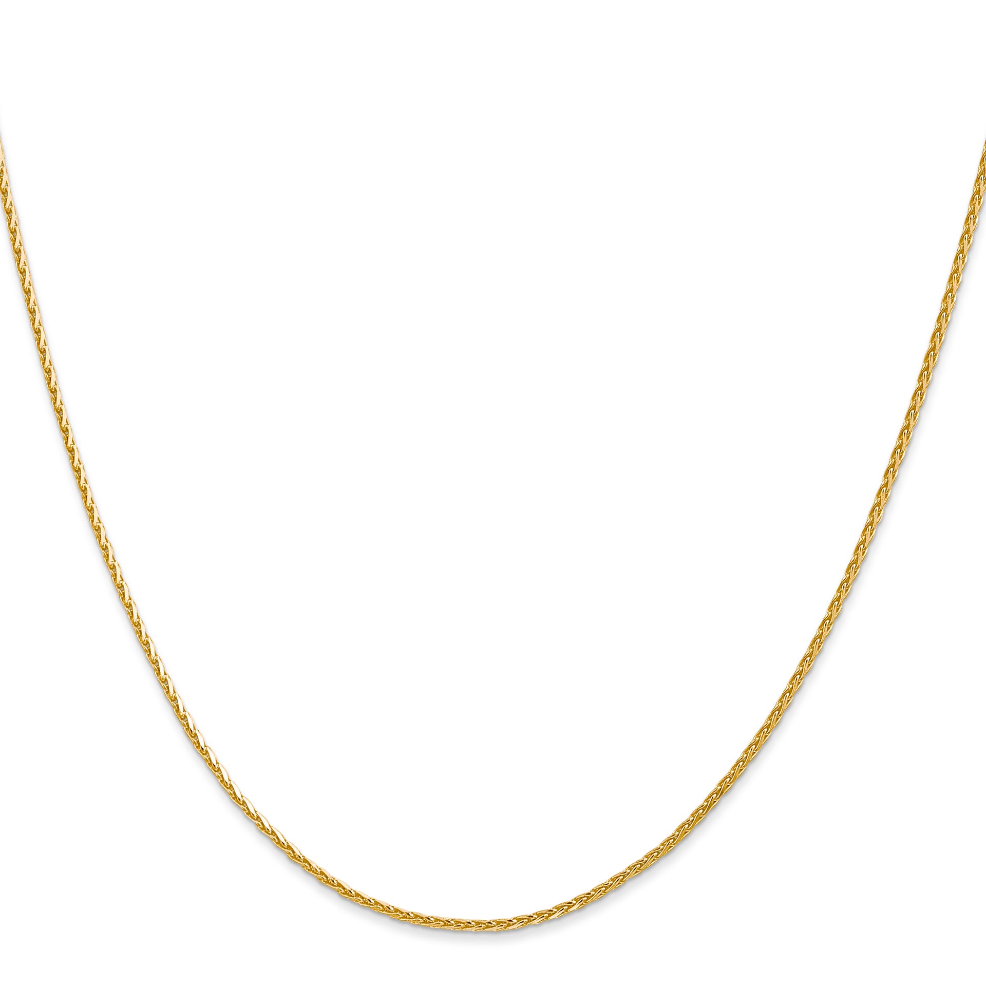 14K 1.4mm D/C Parisian Wheat Chain