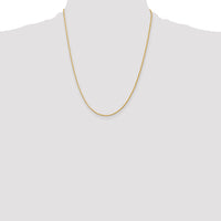 14K 1.4mm D/C Parisian Wheat Chain