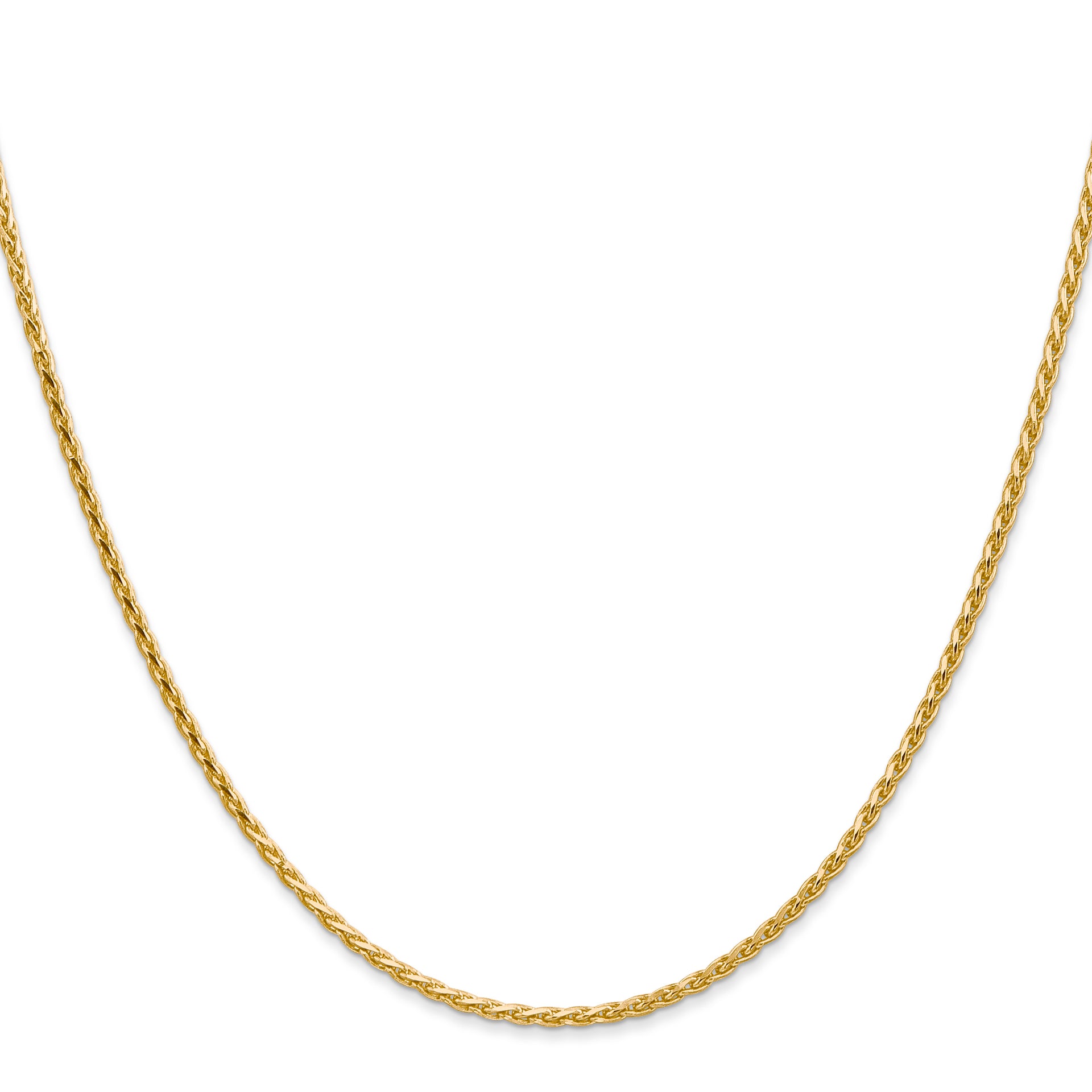 14K 1.6mm D/C Parisian Wheat Chain