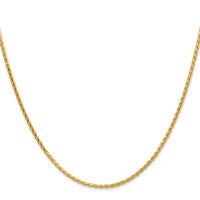 14K 1.6mm D/C Parisian Wheat Chain