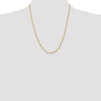 14K 1.6mm D/C Parisian Wheat Chain