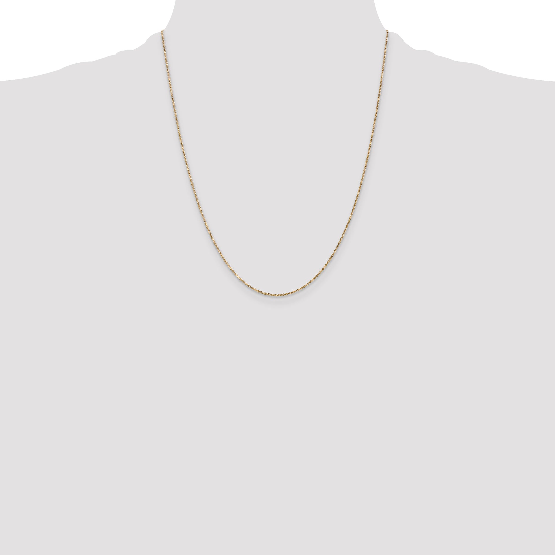 14k .8mm Light-Baby Rope Chain