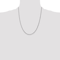 14k White Gold 1.25mm Spiga Chain