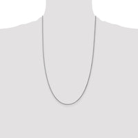 14k White Gold 1.25mm Spiga Chain