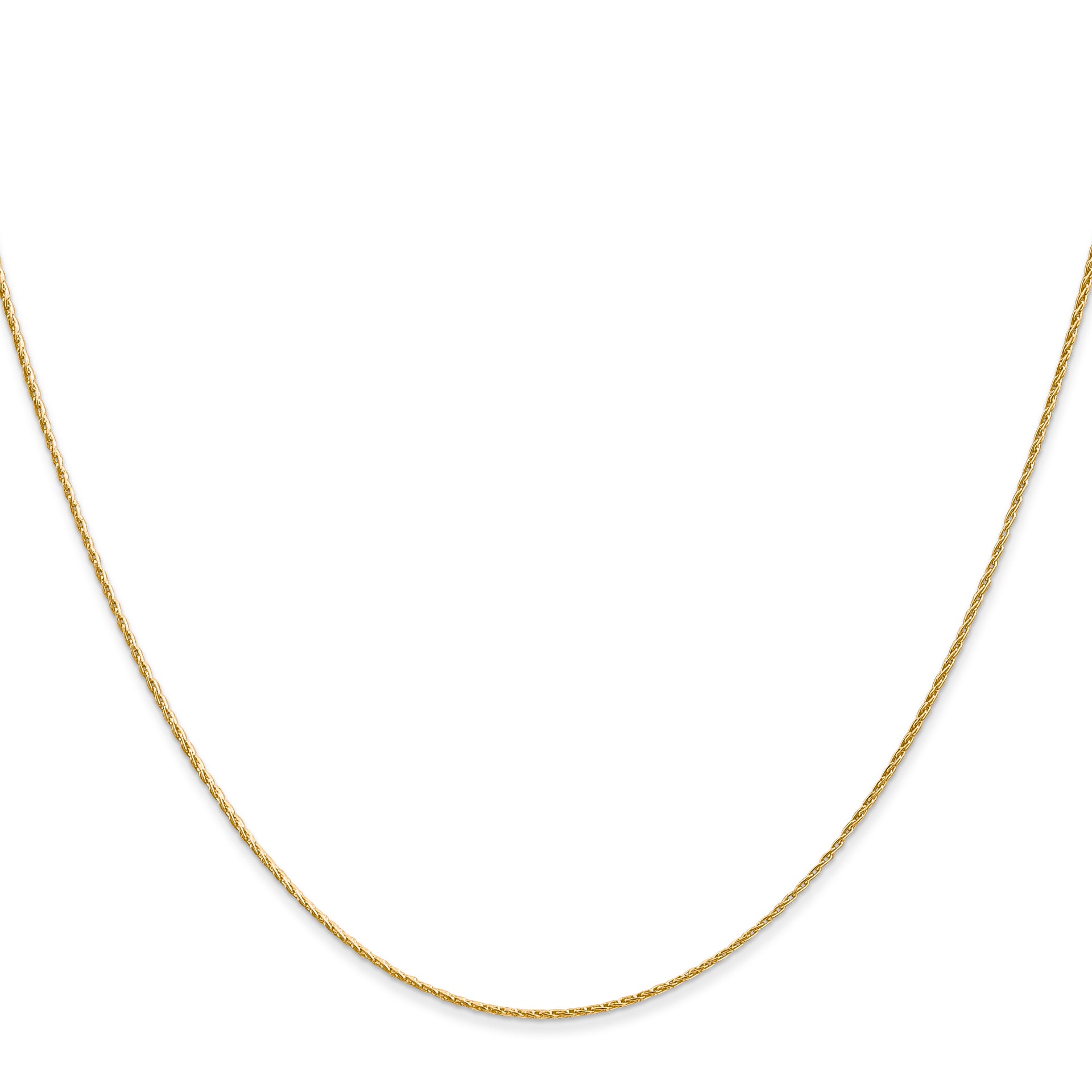14K .7mm Round Parisian Wheat Chain
