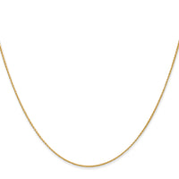 14K .7mm Round Parisian Wheat Chain