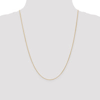 14K .7mm Round Parisian Wheat Chain