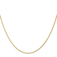 14K 1mm Round Parisian Wheat Chain