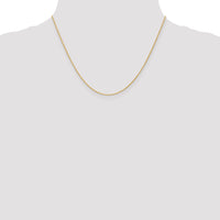 14K 1mm Round Parisian Wheat Chain