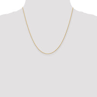 14K 1mm Round Parisian Wheat Chain