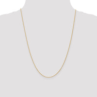 14K 1mm Round Parisian Wheat Chain