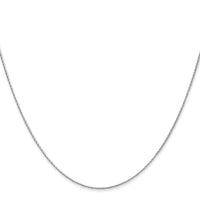 14K White Gold .7mm Round Parisian Wheat Chain