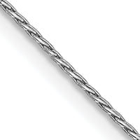 14K White Gold .7mm Round Parisian Wheat Chain