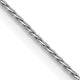14K White Gold .7mm Round Parisian Wheat Chain