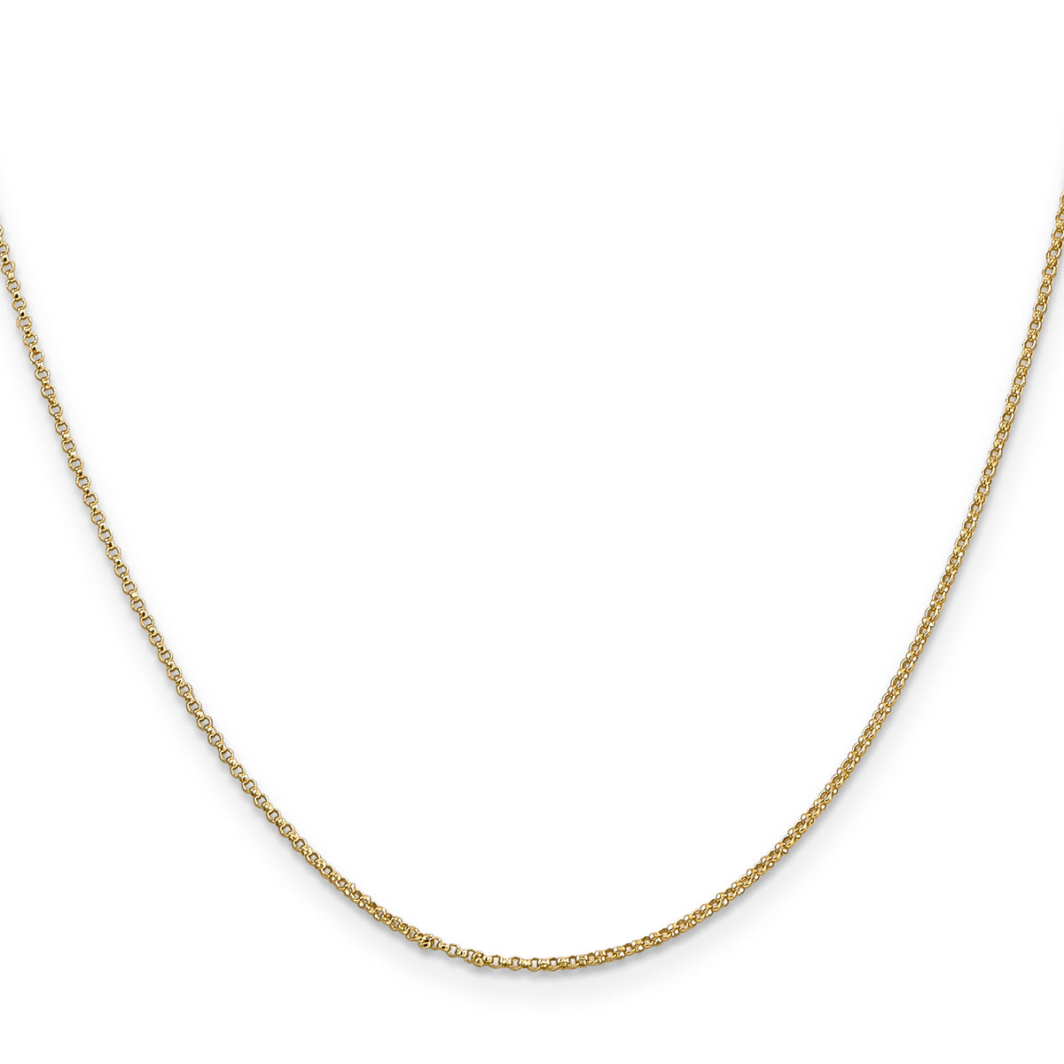 14k 1.15mm Rolo Pendant Chain