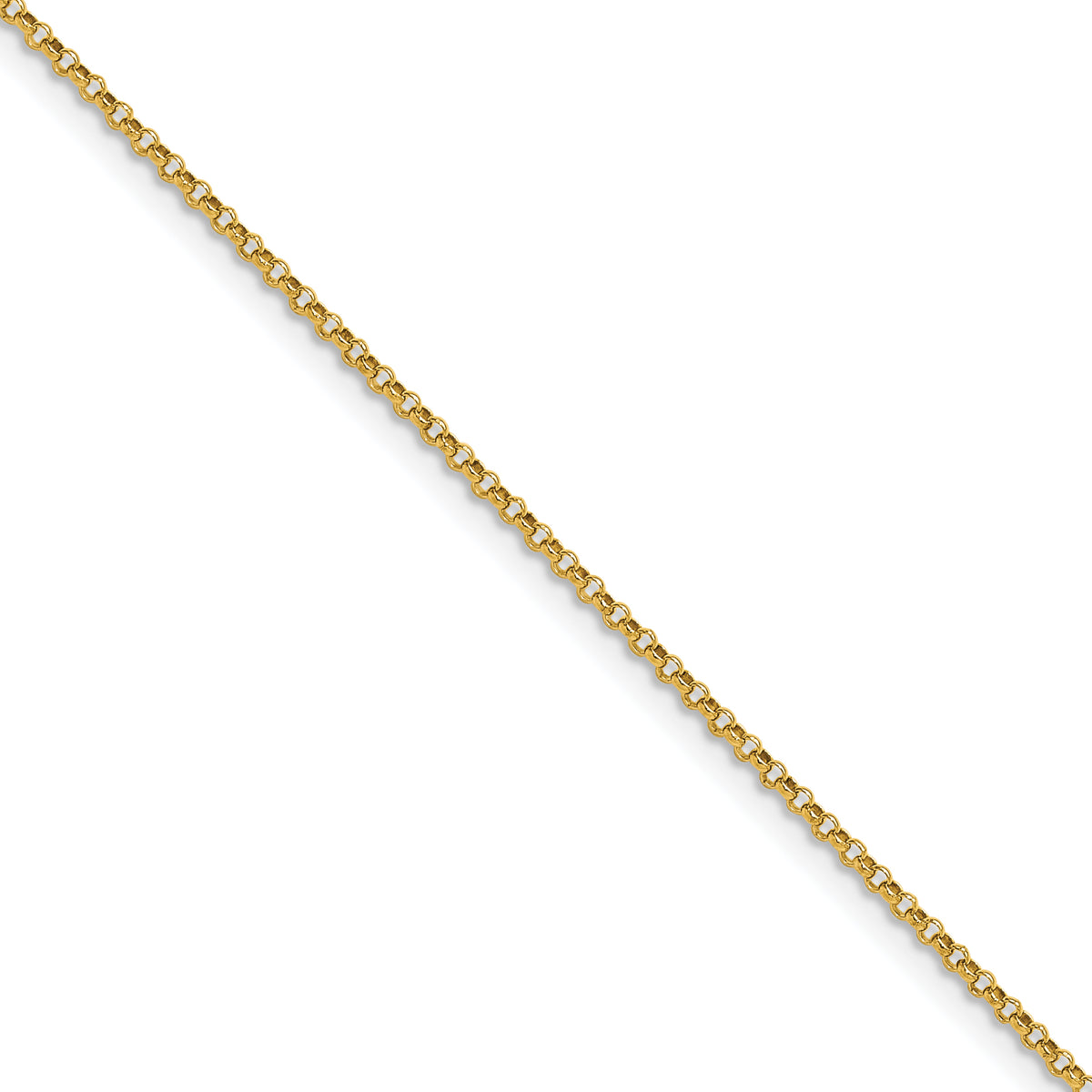 14k 1.55mm Rolo Pendant Chain (100 inch Spool)