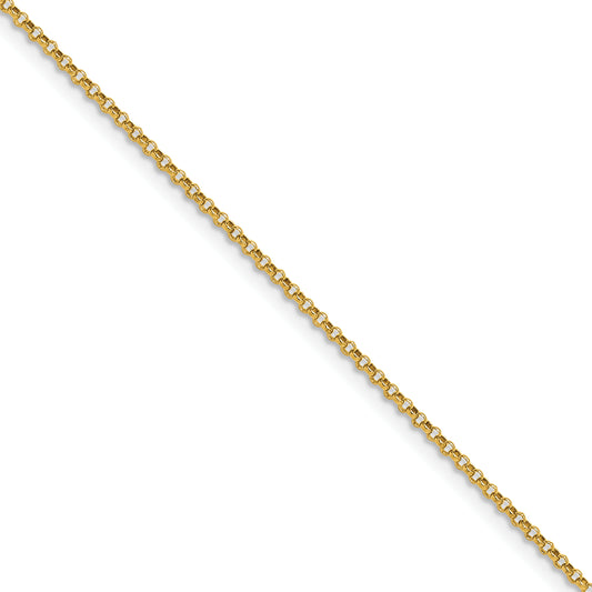 14k 1.55mm Rolo Pendant Chain (100 inch Spool)