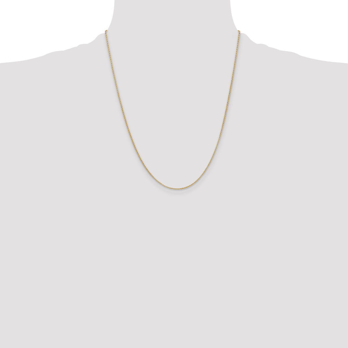 14k 1.55mm Rolo Pendant Chain