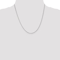 14k White Gold 1.15mm Rolo Pendant Chain