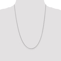 14k White Gold 1.55mm Rolo Pendant Chain