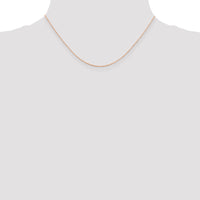 14k Rose Gold .5mm Baby Rope Chain