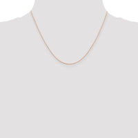 14k Rose Gold .5mm Baby Rope Chain