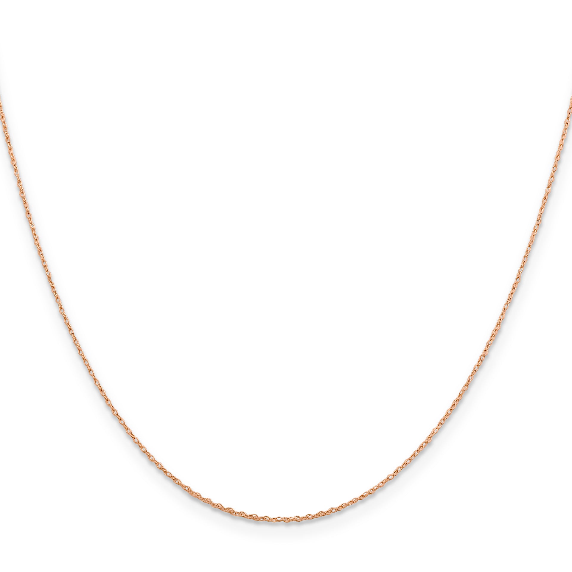 14k Rose Gold .5mm Baby Rope Chain