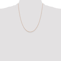 14k Rose Gold .5mm Baby Rope Chain