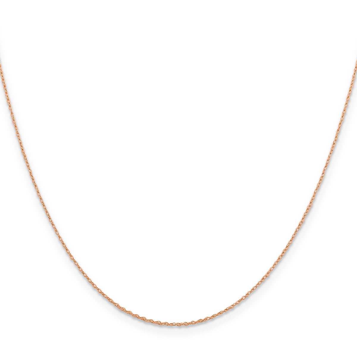 14k Rose Gold .5mm Baby Rope Chain