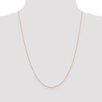 14k Rose Gold .5mm Baby Rope Chain