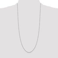 14k White Gold .9mm D/C Round Open Link Cable Chain