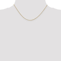 14k .9mm D/C Round Open Link Cable Chain