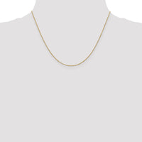 14k .9mm D/C Round Open Link Cable Chain