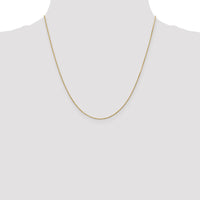 14k .9mm D/C Round Open Link Cable Chain