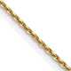 14k .9mm D/C Round Open Link Cable Chain