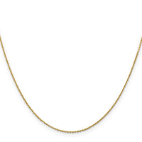 14k .9mm D/C Round Open Link Cable Chain
