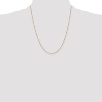14k .9mm D/C Round Open Link Cable Chain