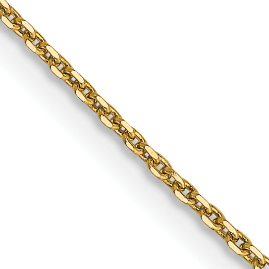 14k .9mm D/C Round Open Link Cable Chain